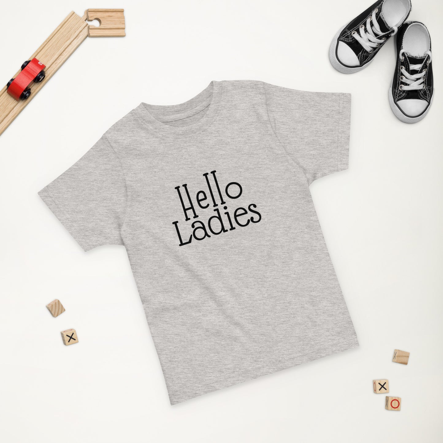 Hello Ladies Black Letters